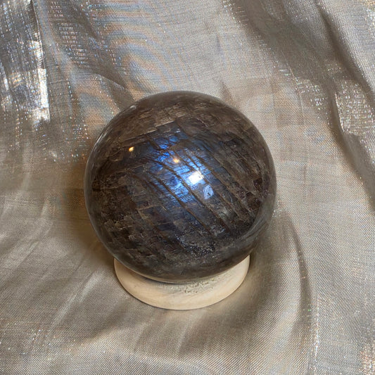 Black moonstone sphere 15
