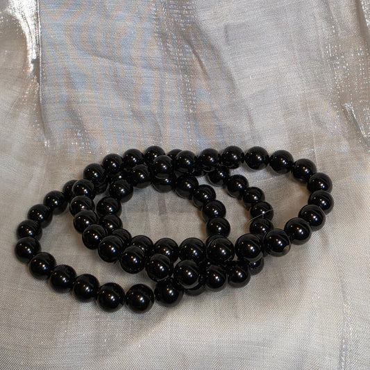Black tourmaline bracelet 8 mm