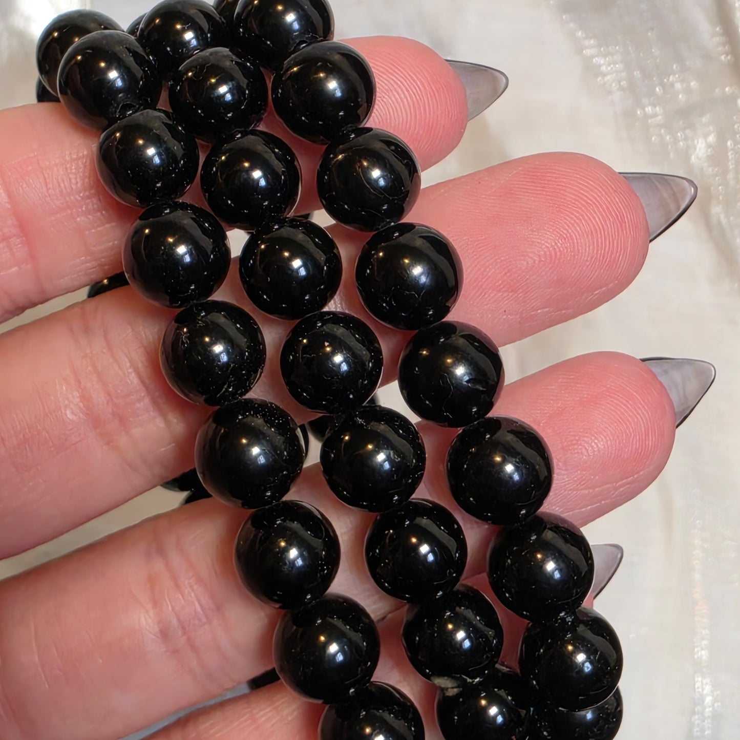Black tourmaline bracelet 8 mm