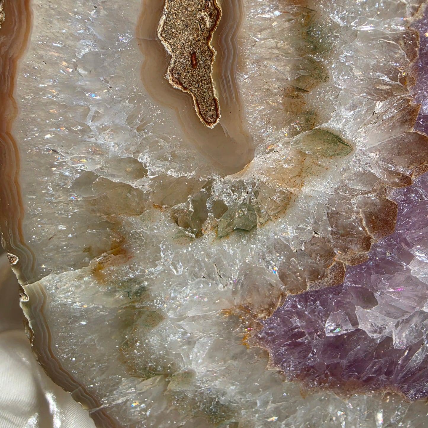Agate / amethis slab 1