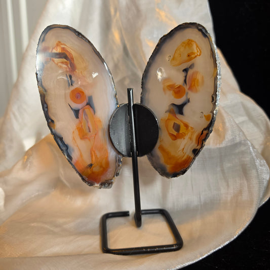 Agate butterfly on stand 1