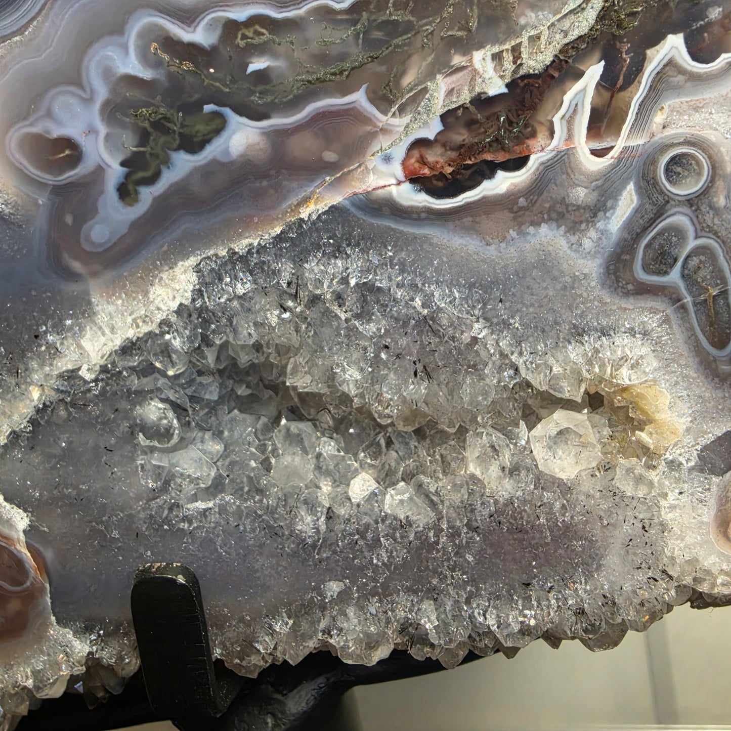 Amethist/agate statement 1