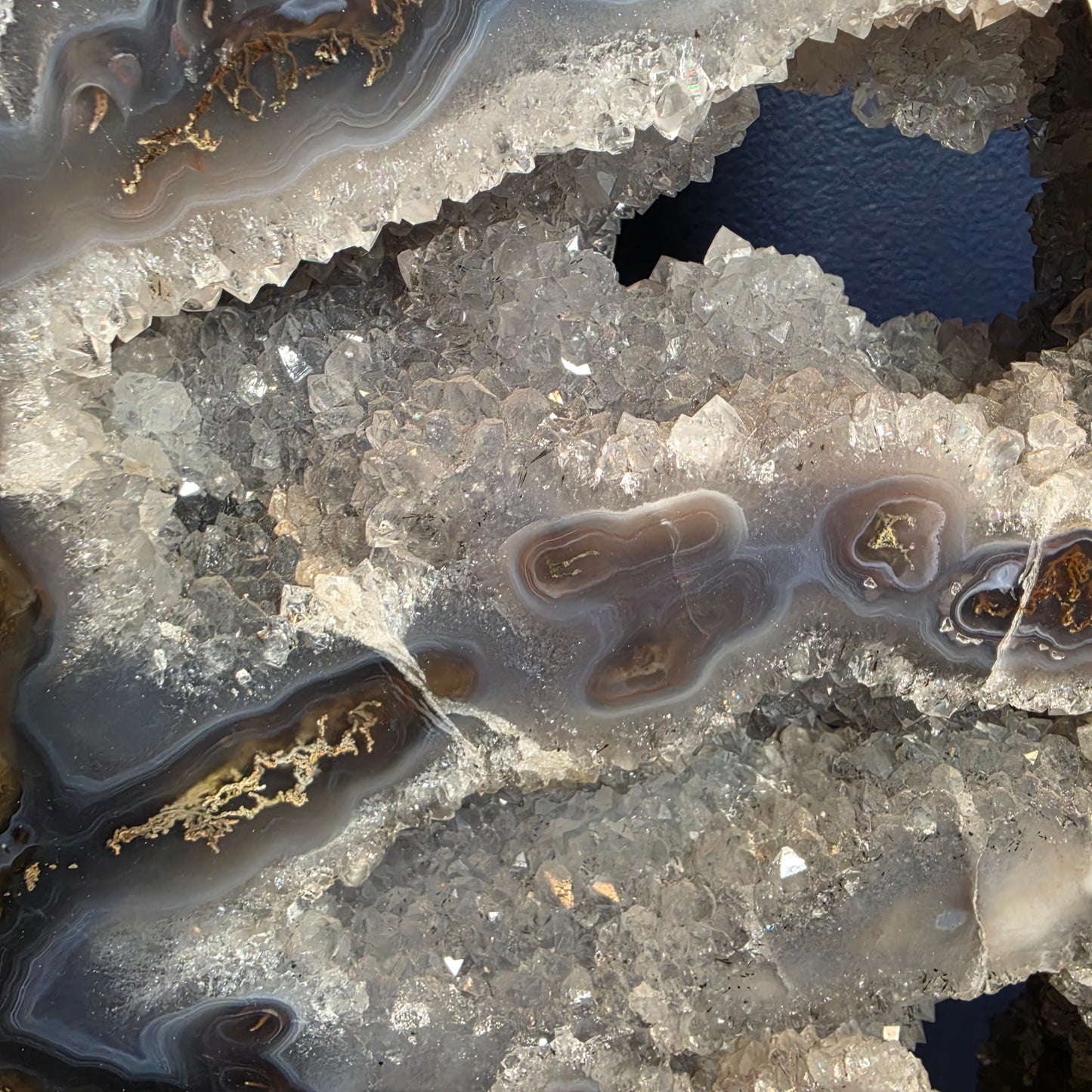 Amethist / agate statement 2