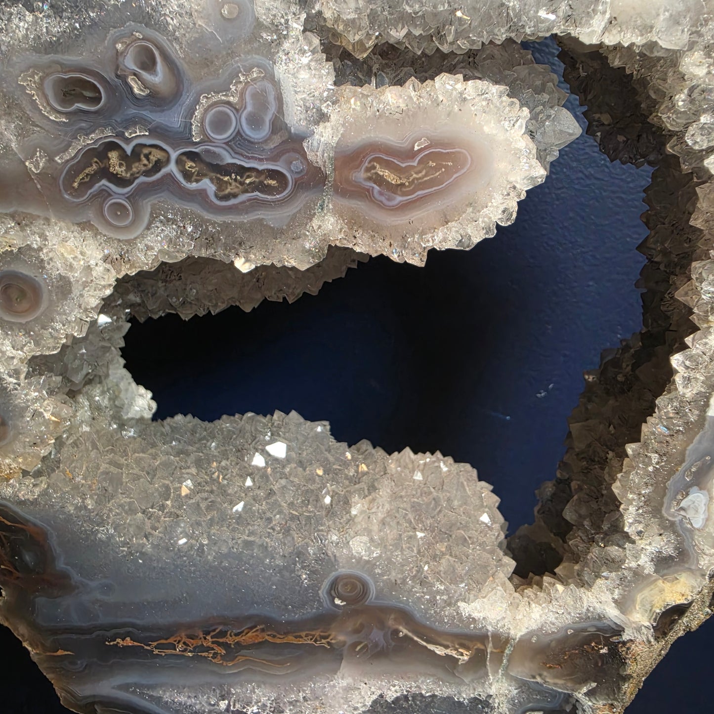Amethist / agate statement 2