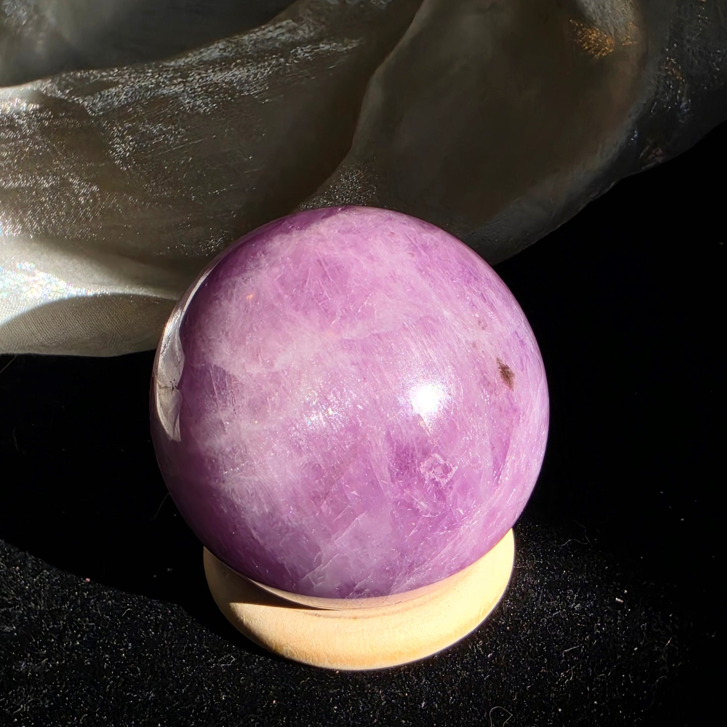 Kunzite sphere 4