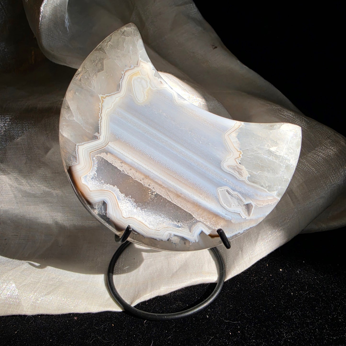 Agate / quarts moon 2