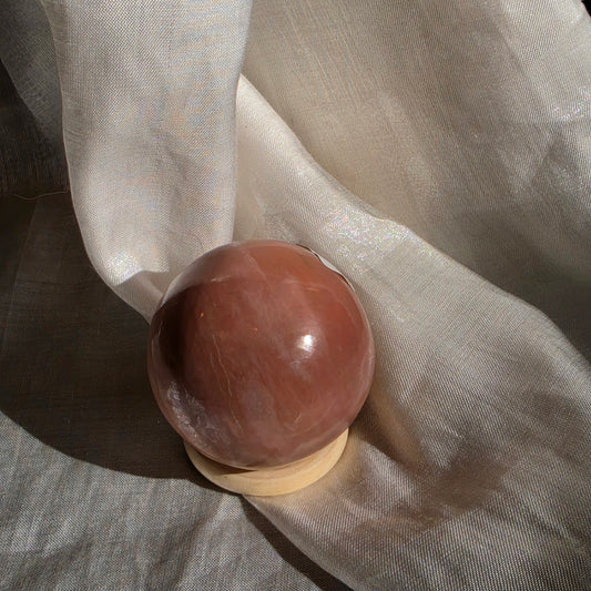 australian pink opal sphere 3