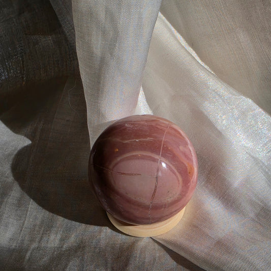 australian pink opal sphere 4