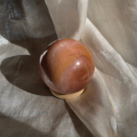 Australian pink opal sphere 8