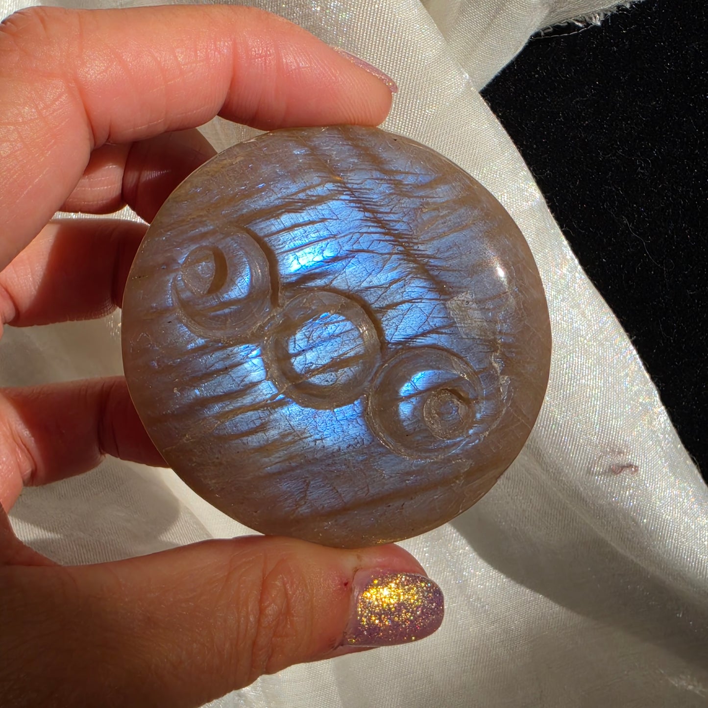 moonstone moon carving 8