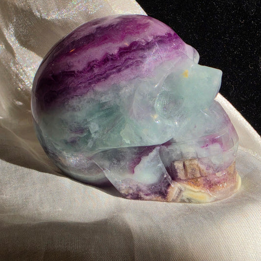 Fluorite skull 3