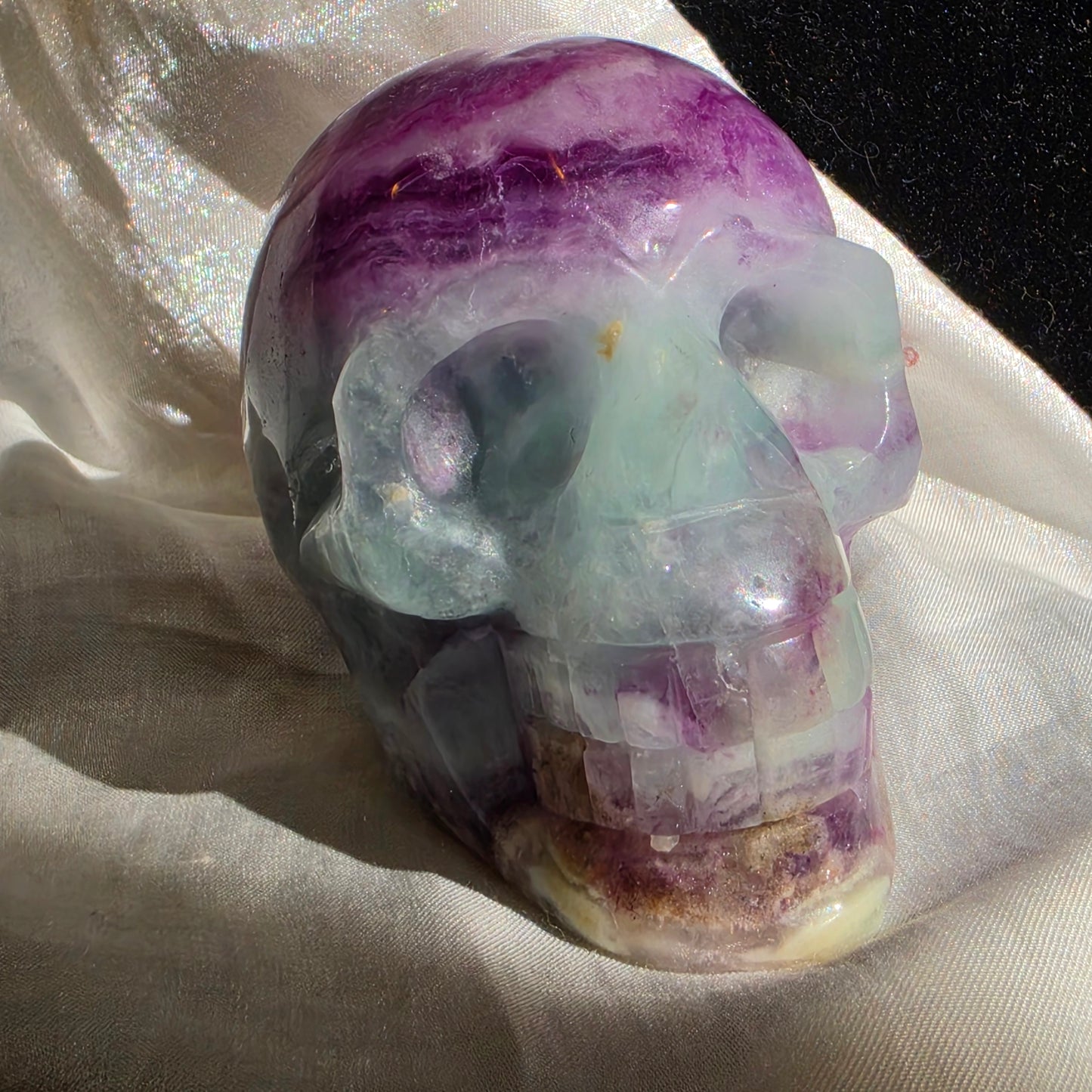Fluorite skull 3
