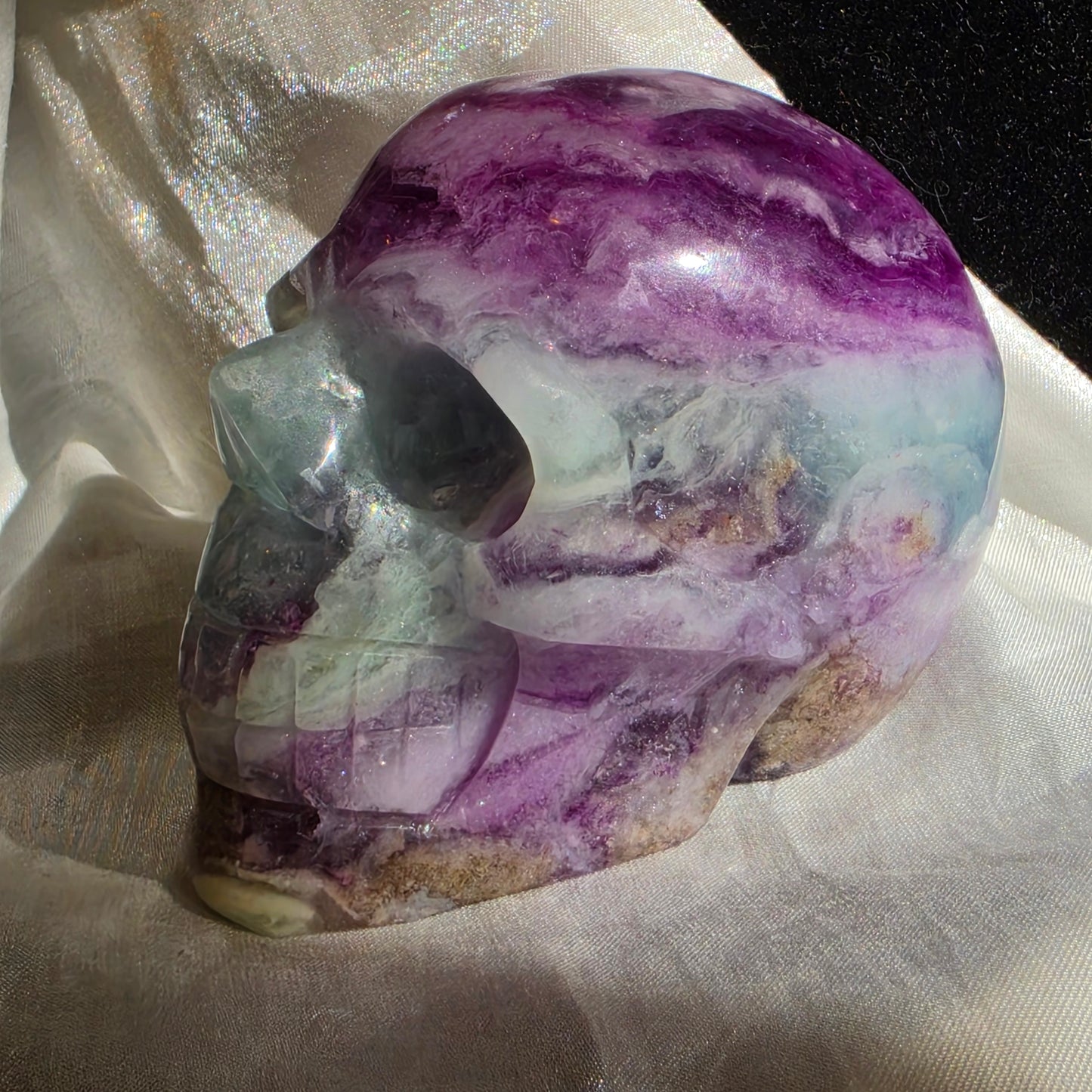Fluorite skull 3
