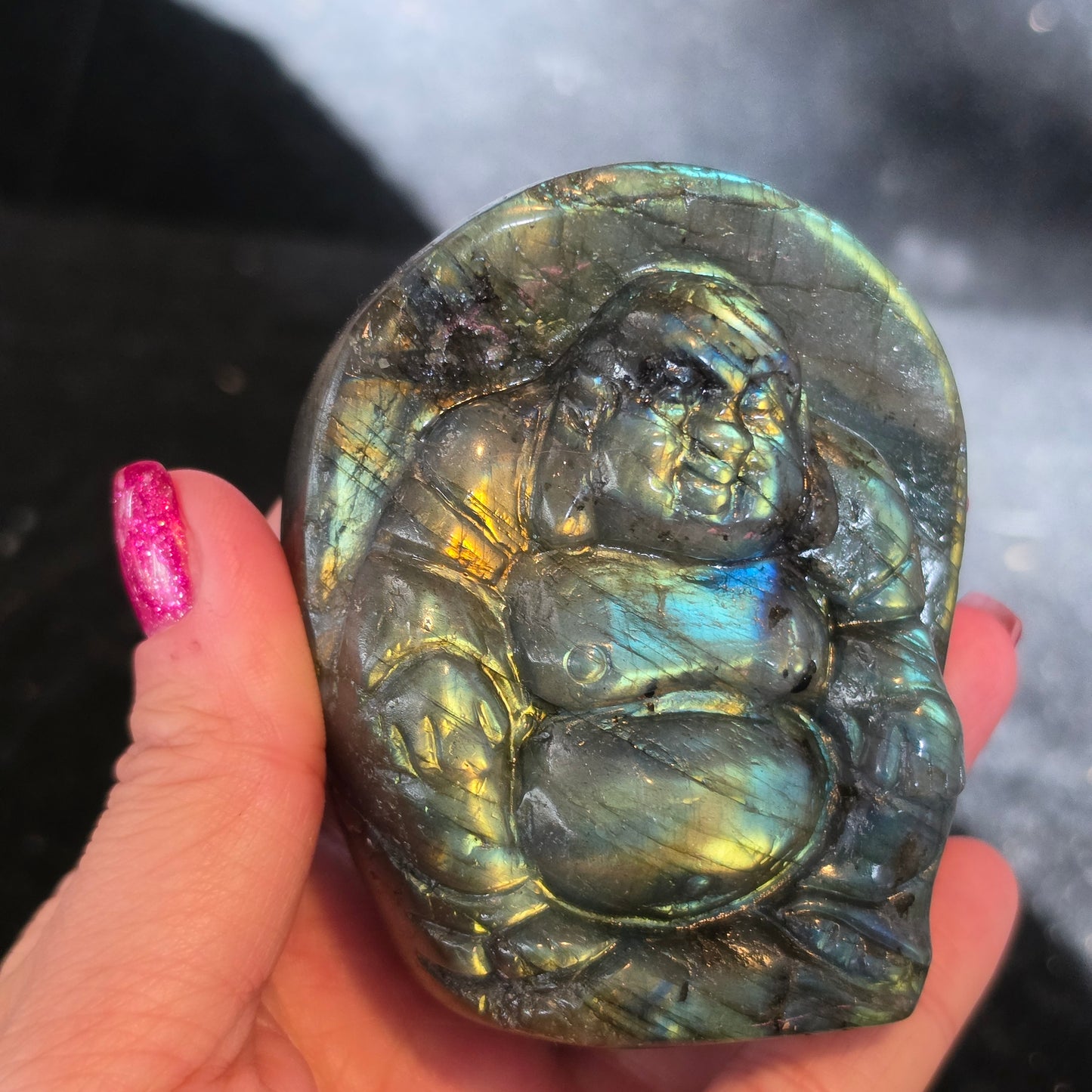 Labradorite buddha 1