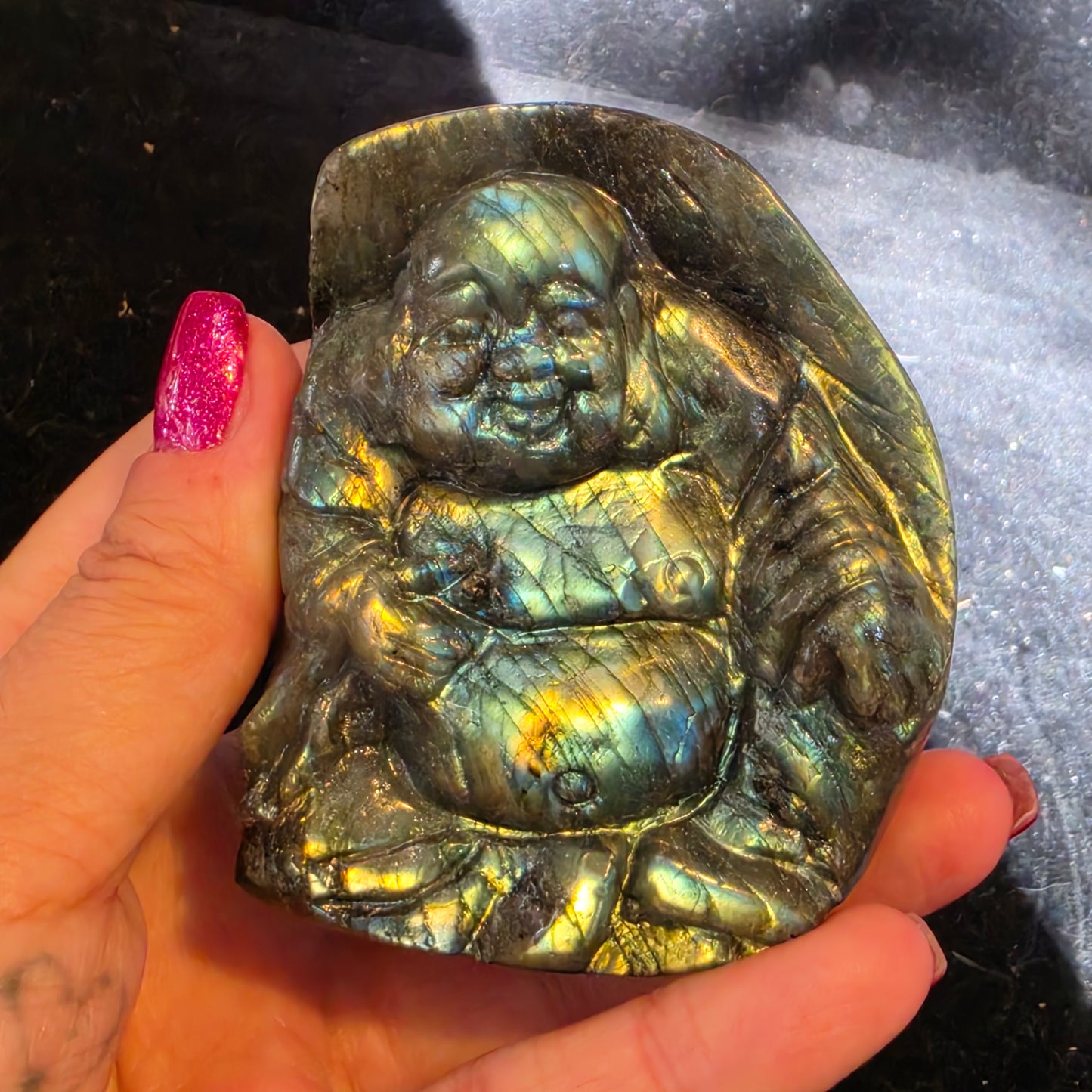 Labradorite buddha 2