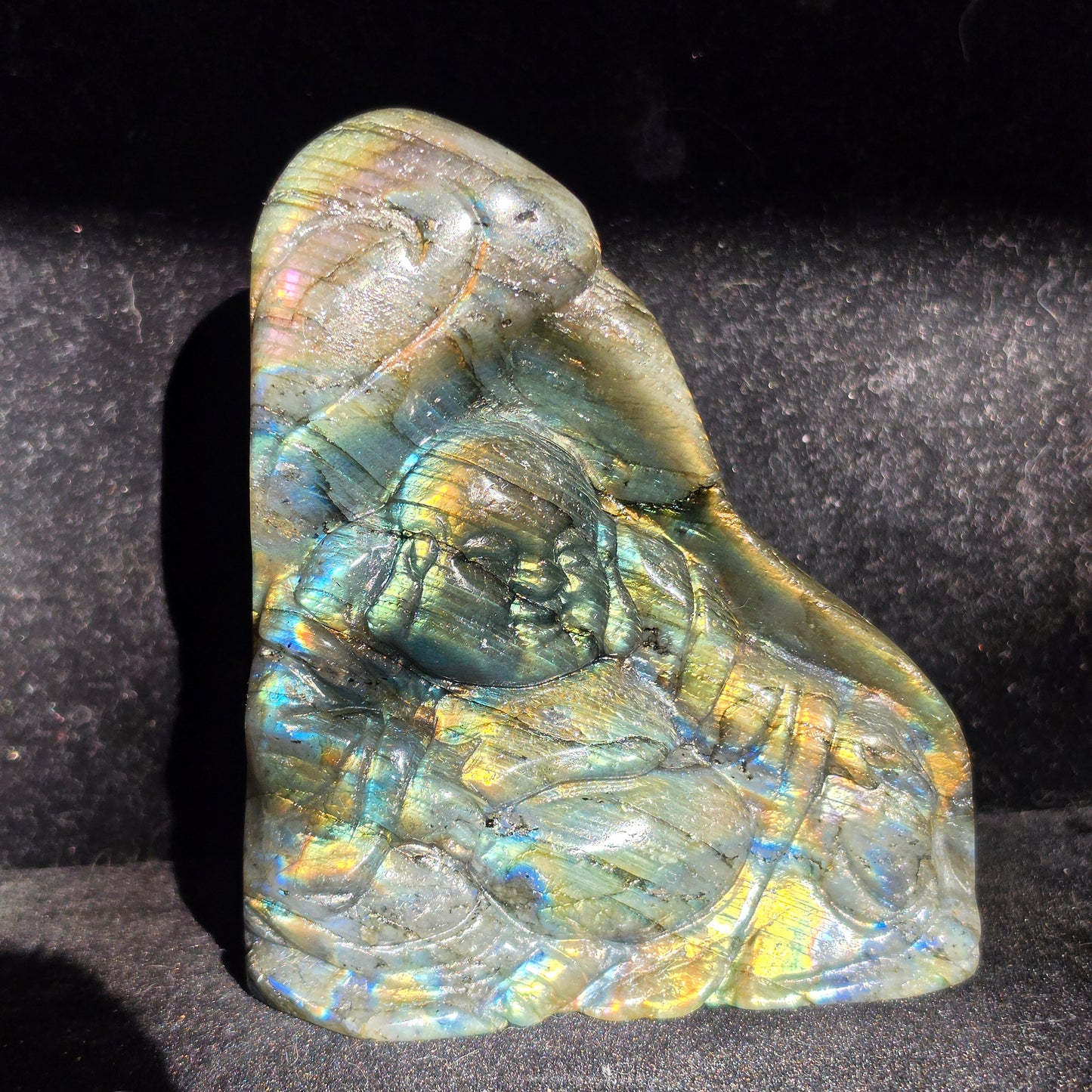 Labradorite buddha 3