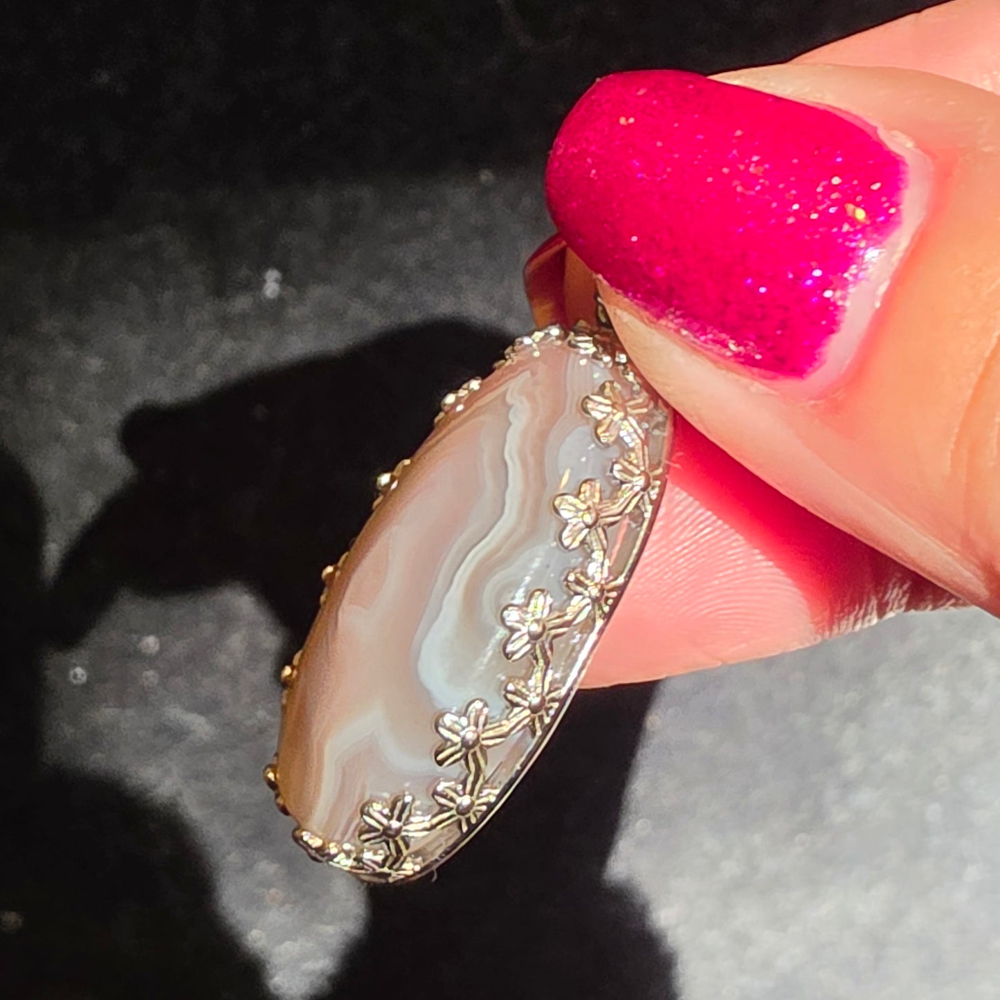 Botswana agate pendant 1