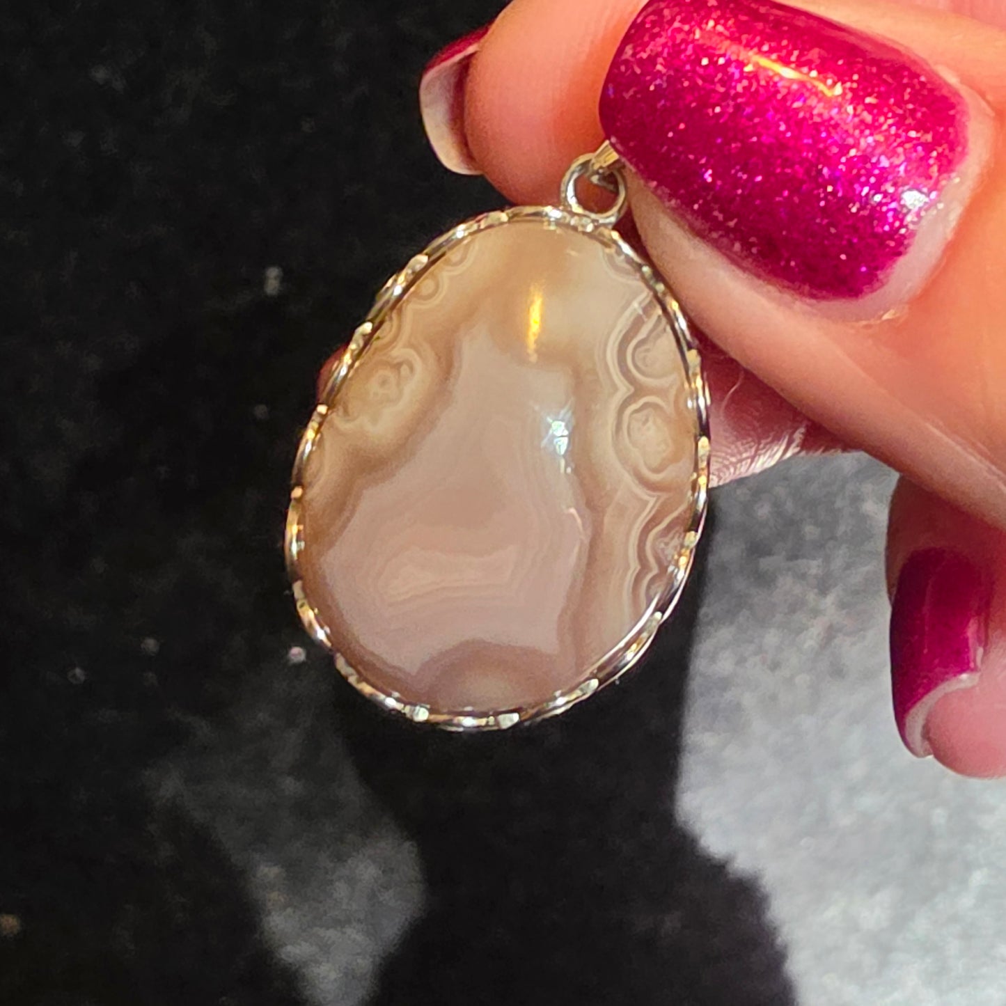Botswana agate pendant 2