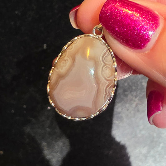 Botswana agate pendant 2