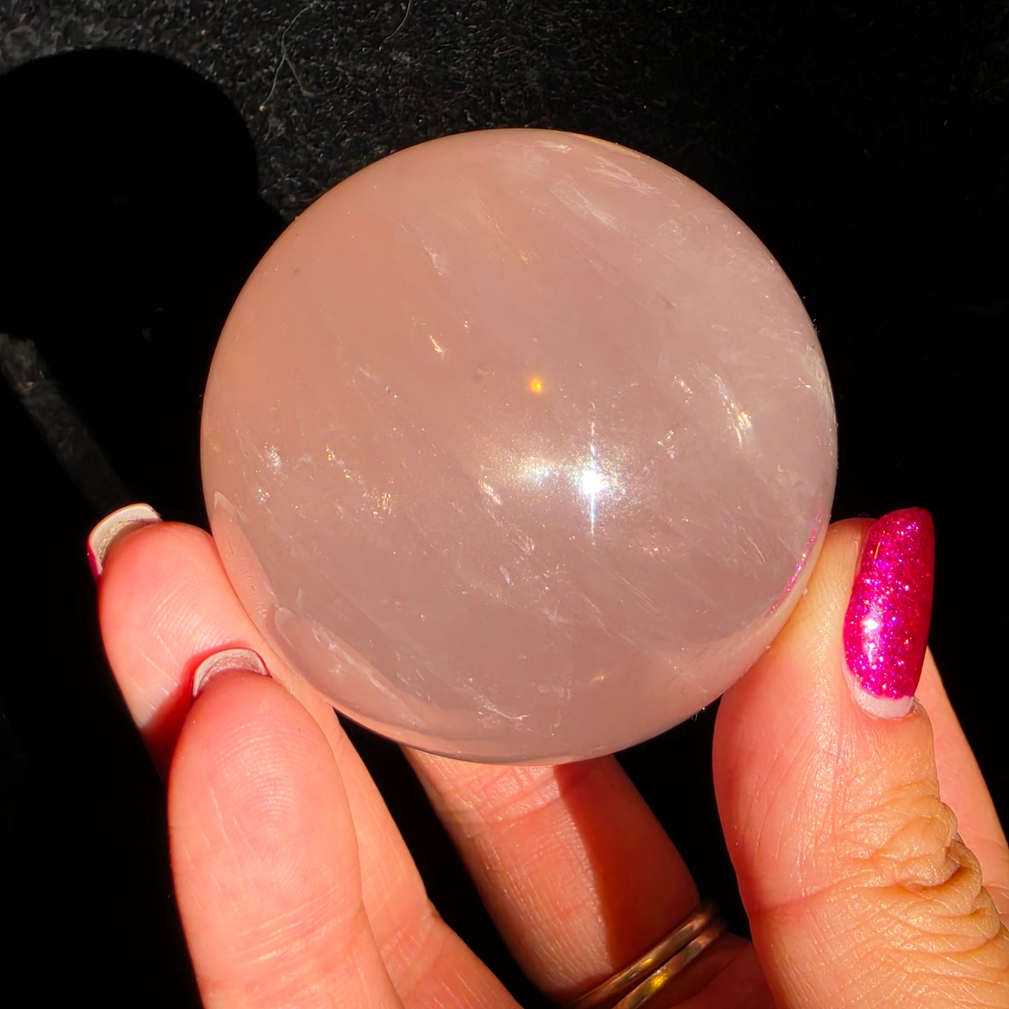 rosequarts sphere 12