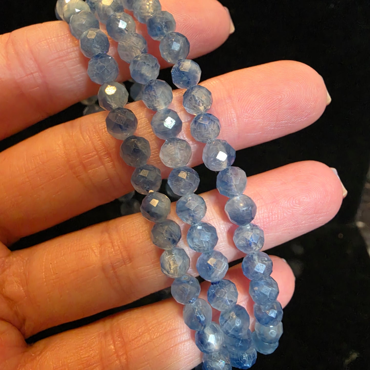 kyanite bracelet facet