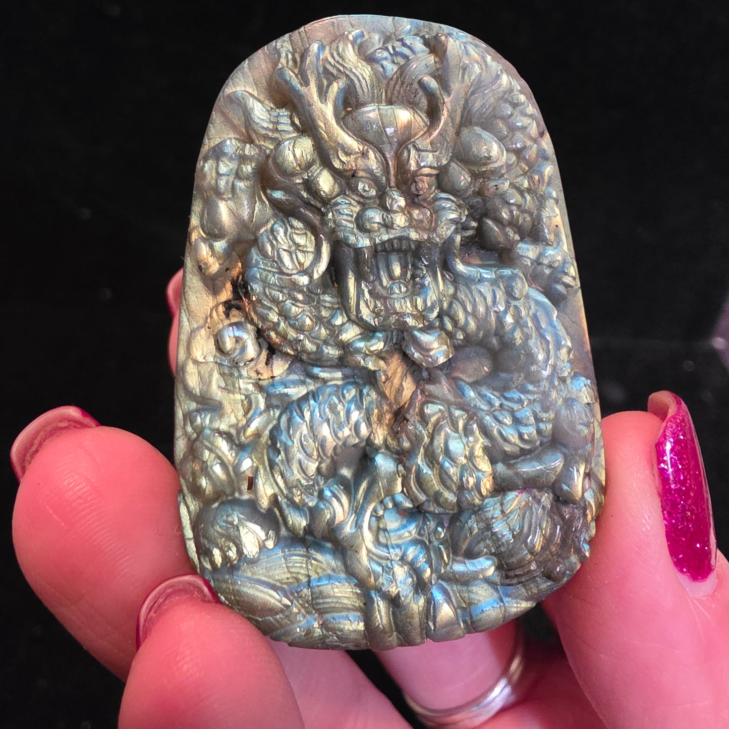 Labradorite dragon