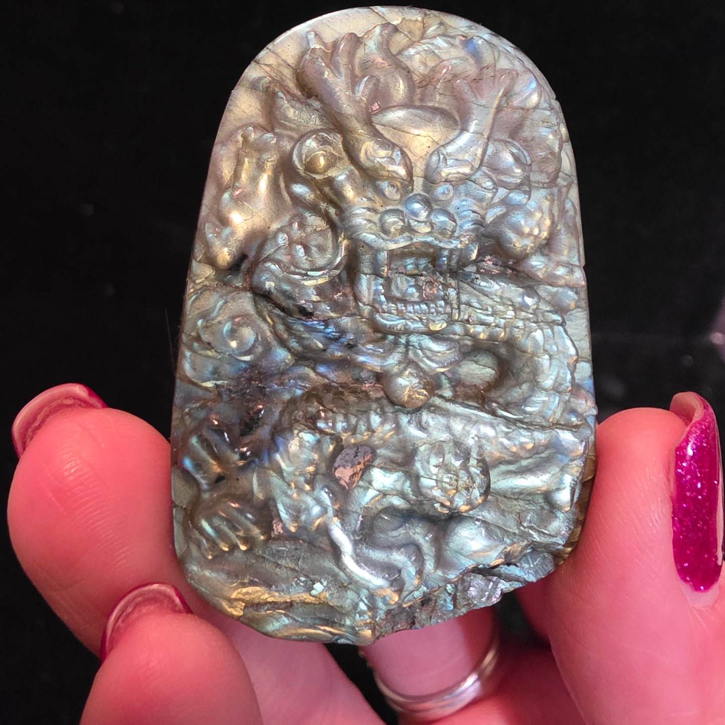 Labradorite dragon