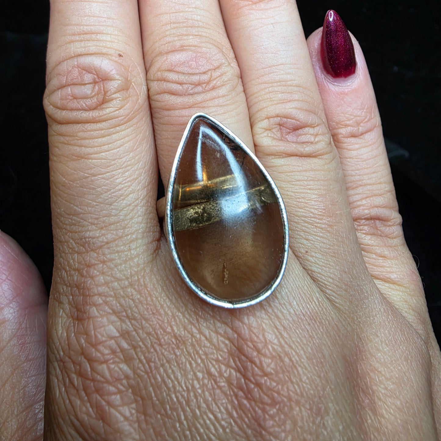 smokey quarts ring 3