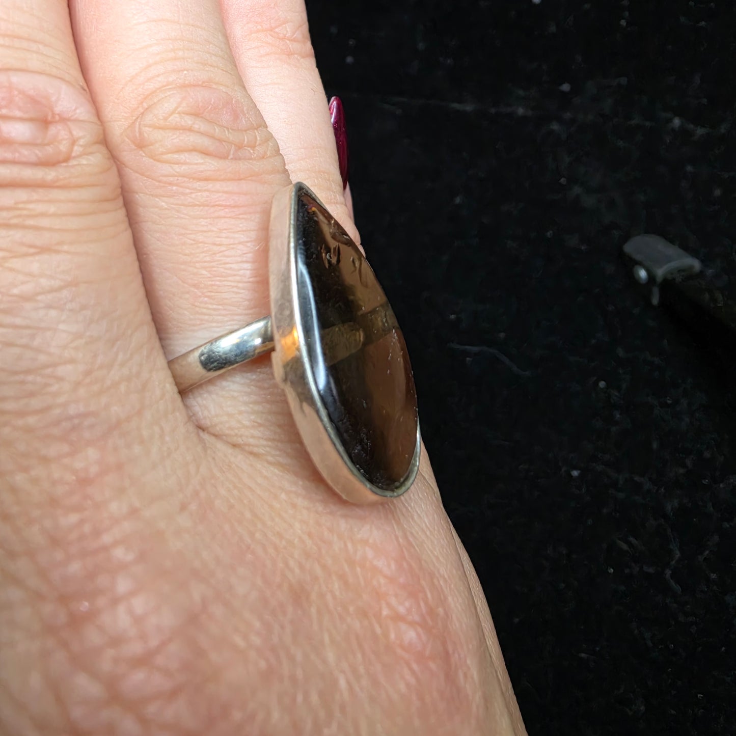 smokey quarts ring 3