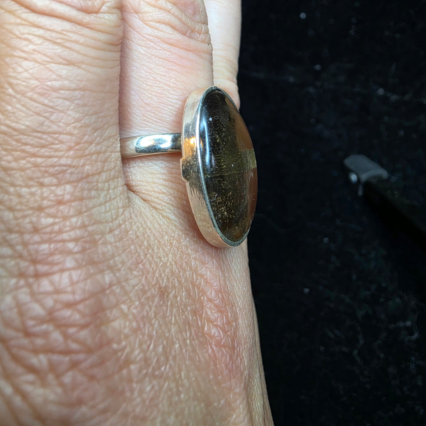 Smokey quarts ring 4