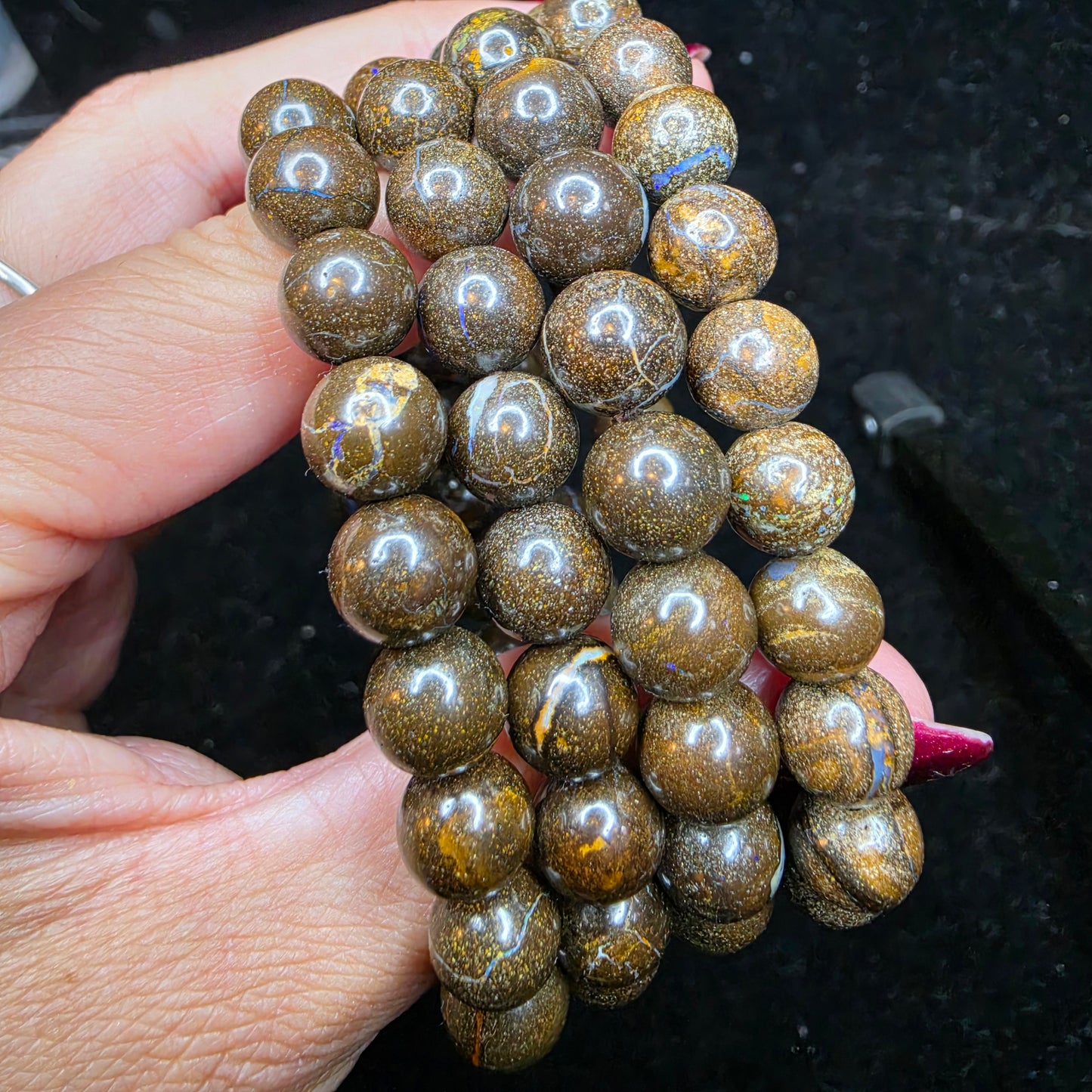 boulder opal bracelet