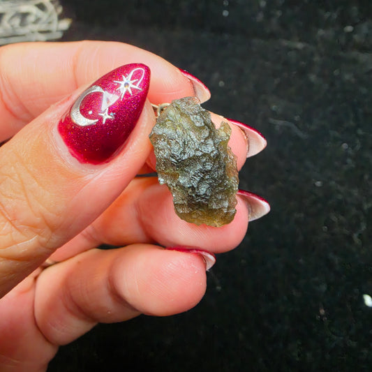 Moldavite pendant