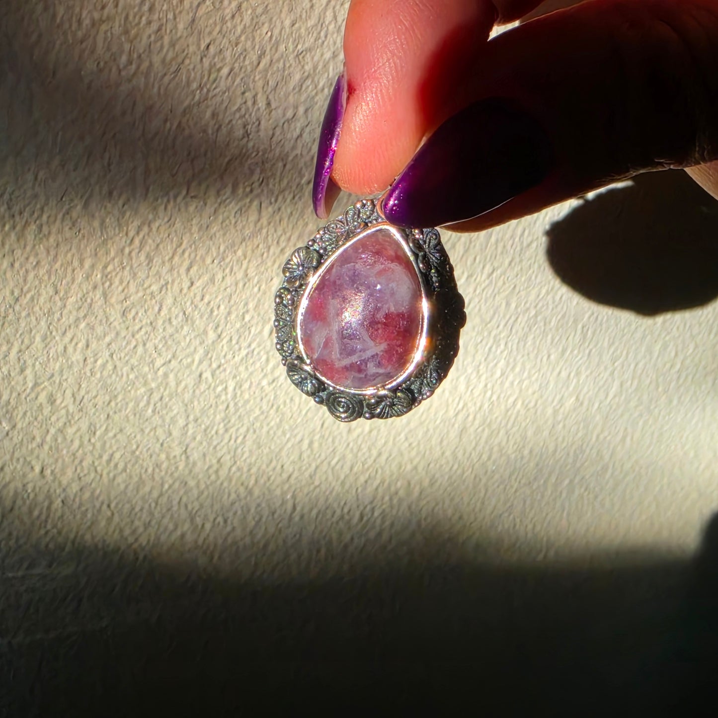 Unicorn stone pendant 1
