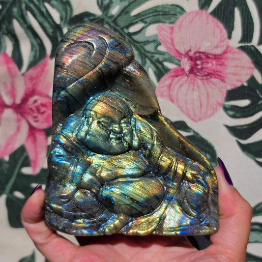 Labradorite buddha 3
