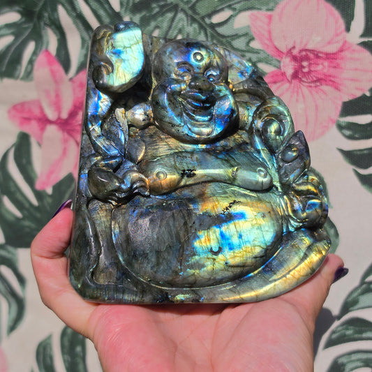 Labradorite buddha 5