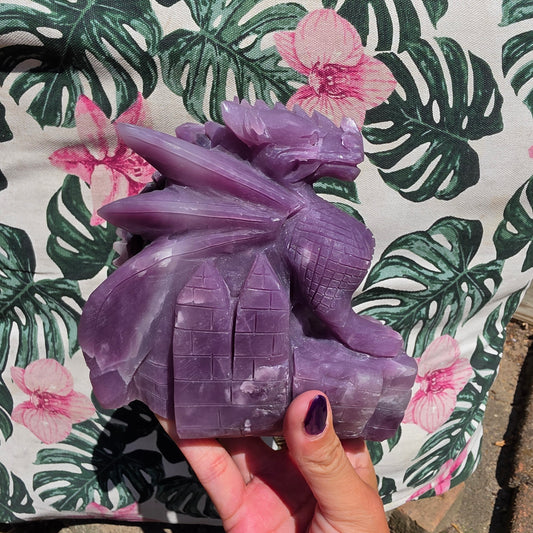 Lepidolite dragon