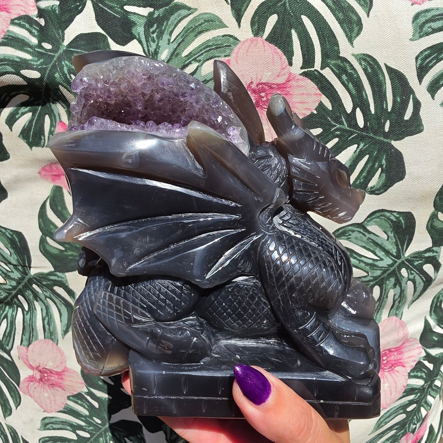 Agate/ amethist dragon