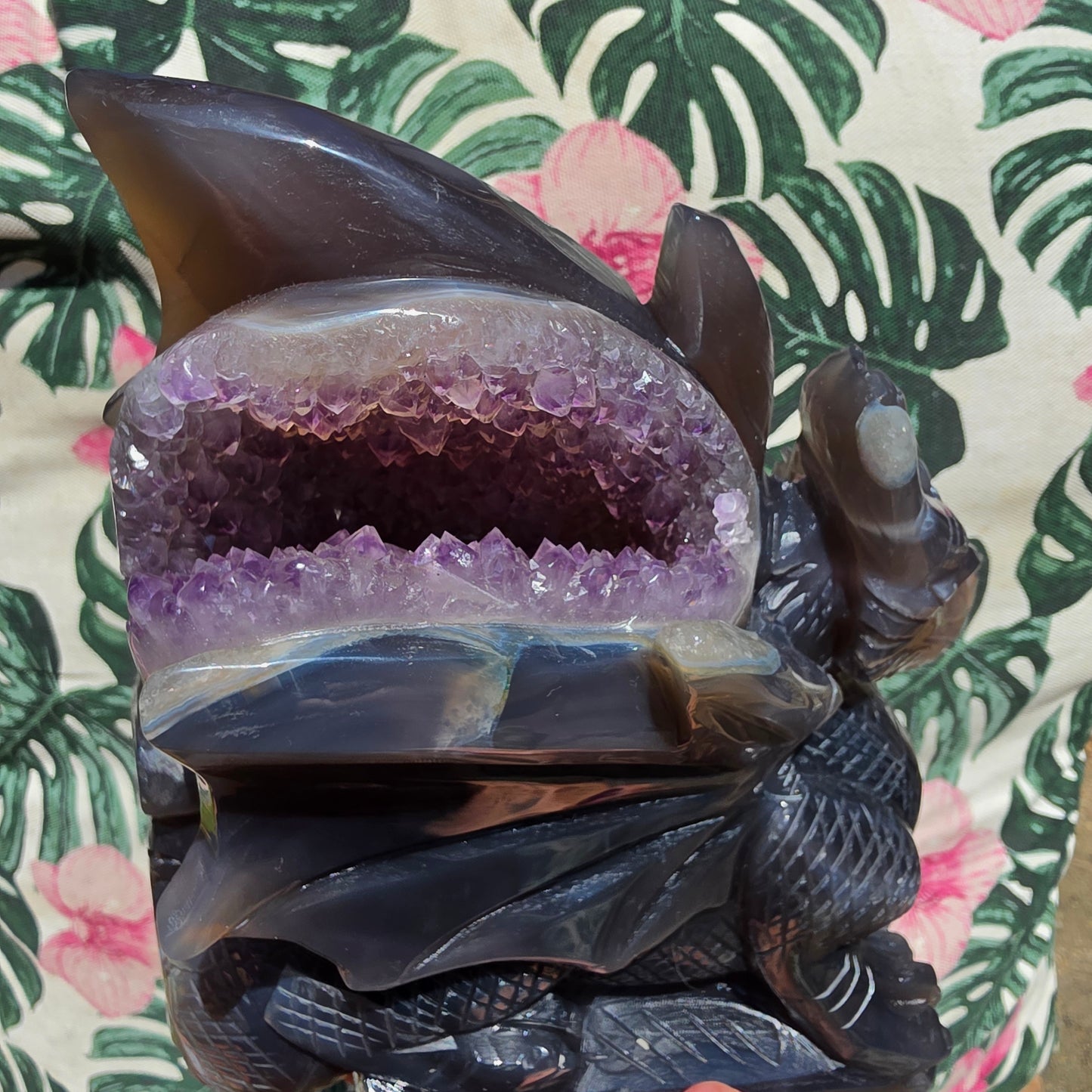 Agate/ amethist dragon