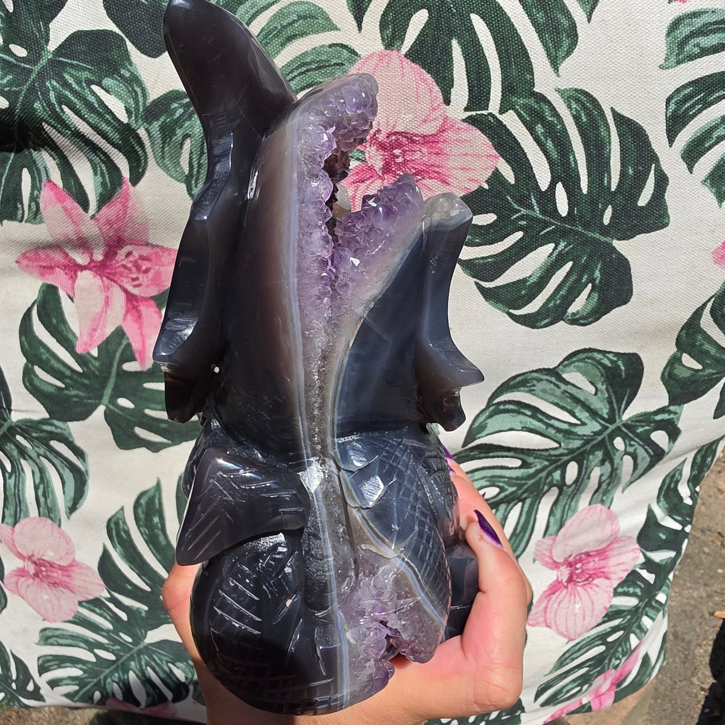 Agate/ amethist dragon
