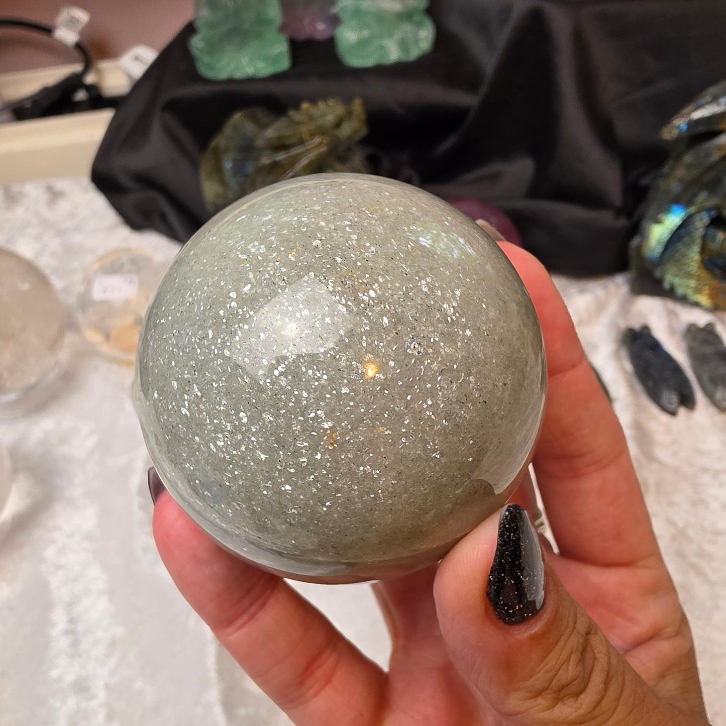 sage mica sphere 4