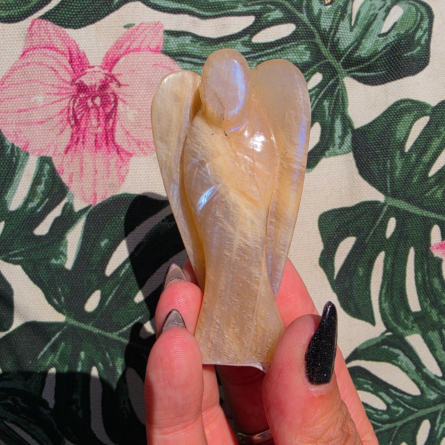 Tanzanian moonstone angel 6