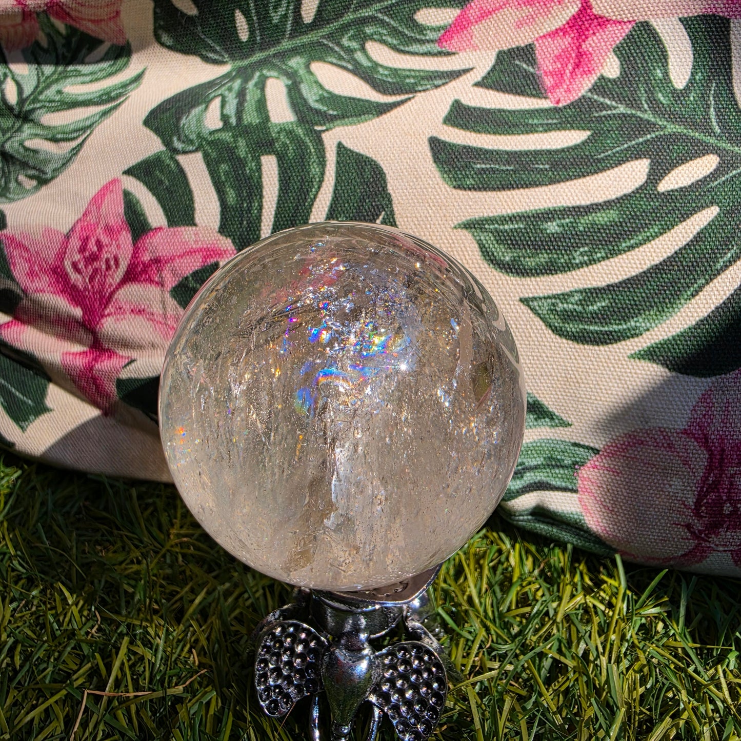 clear quarts sphere 5