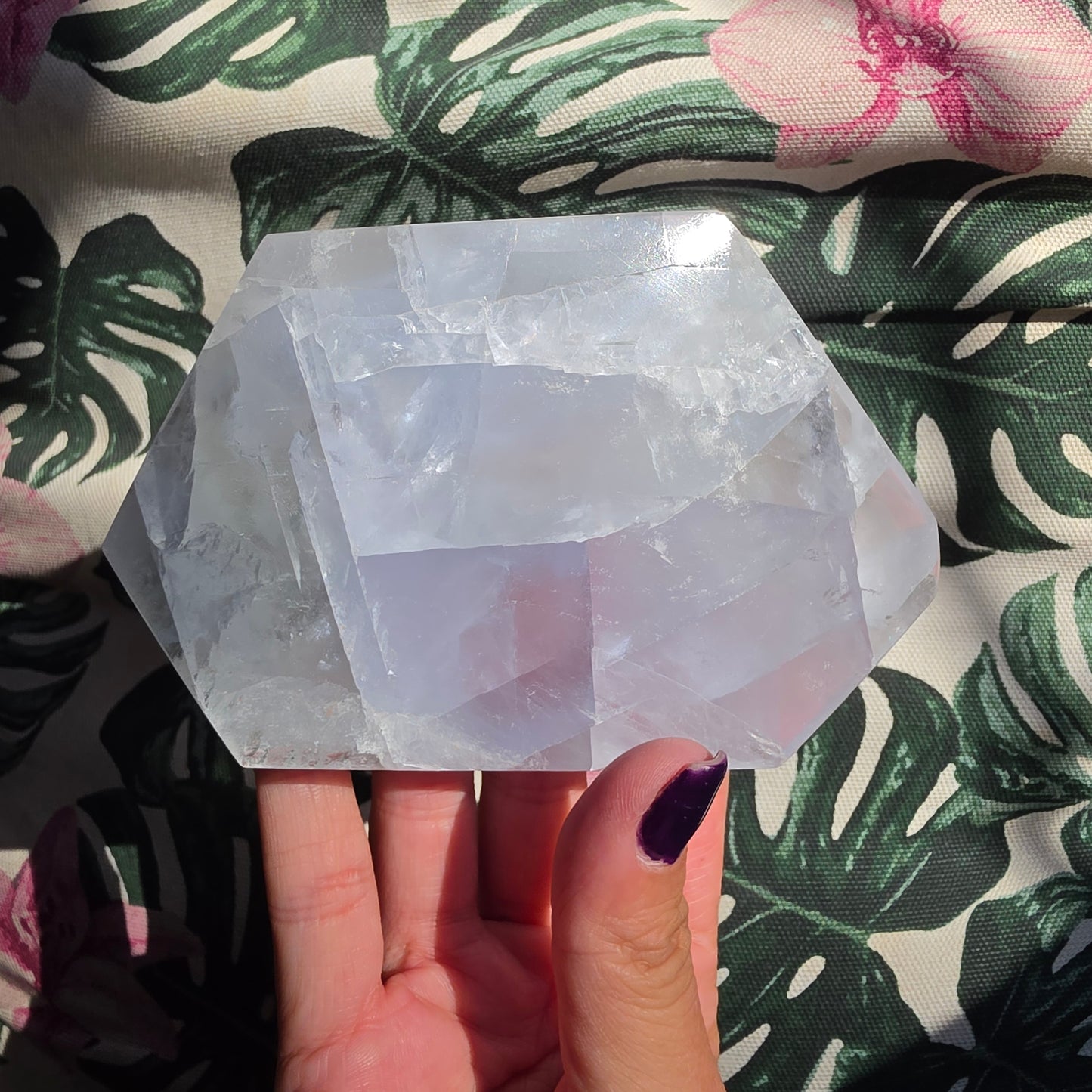 Madagascar Blue optical calcite freeform 7 (rare)