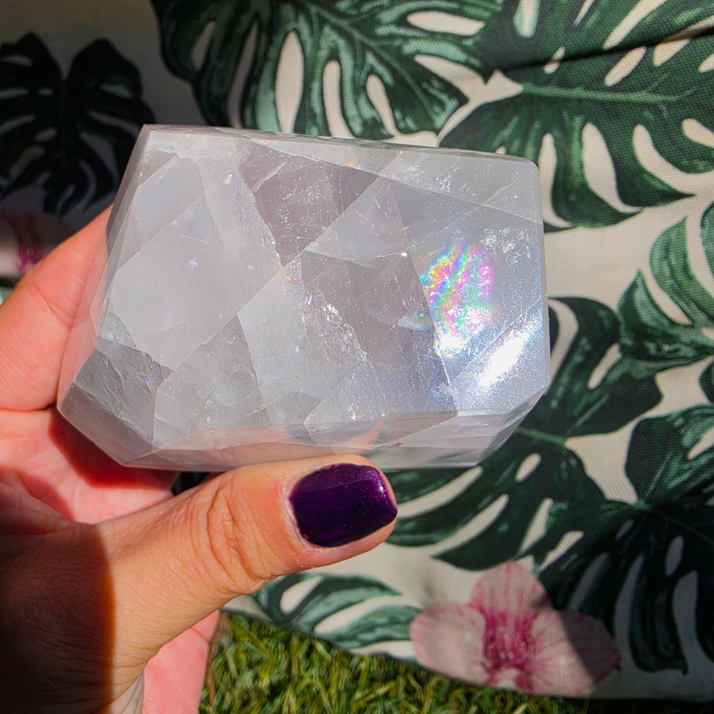 Madagascar blue optical calcite freeform 8