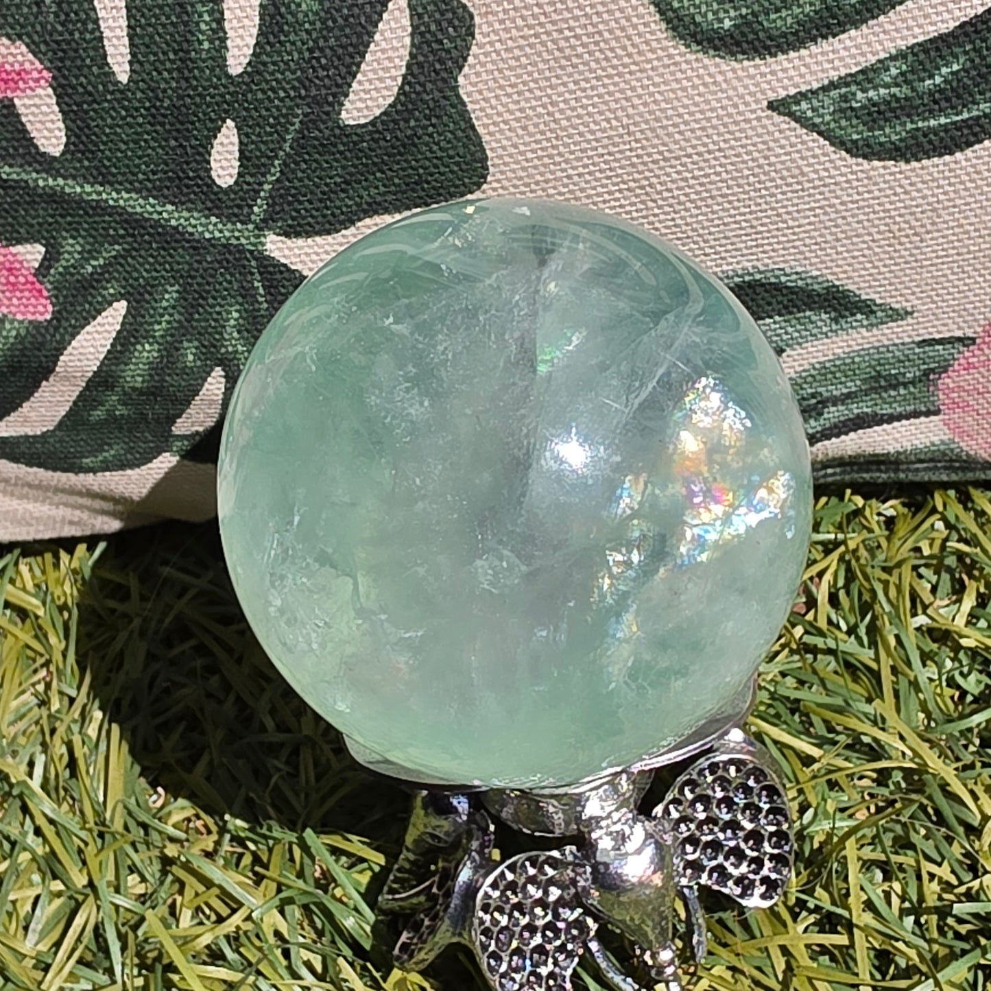 green fluorite sphere 1