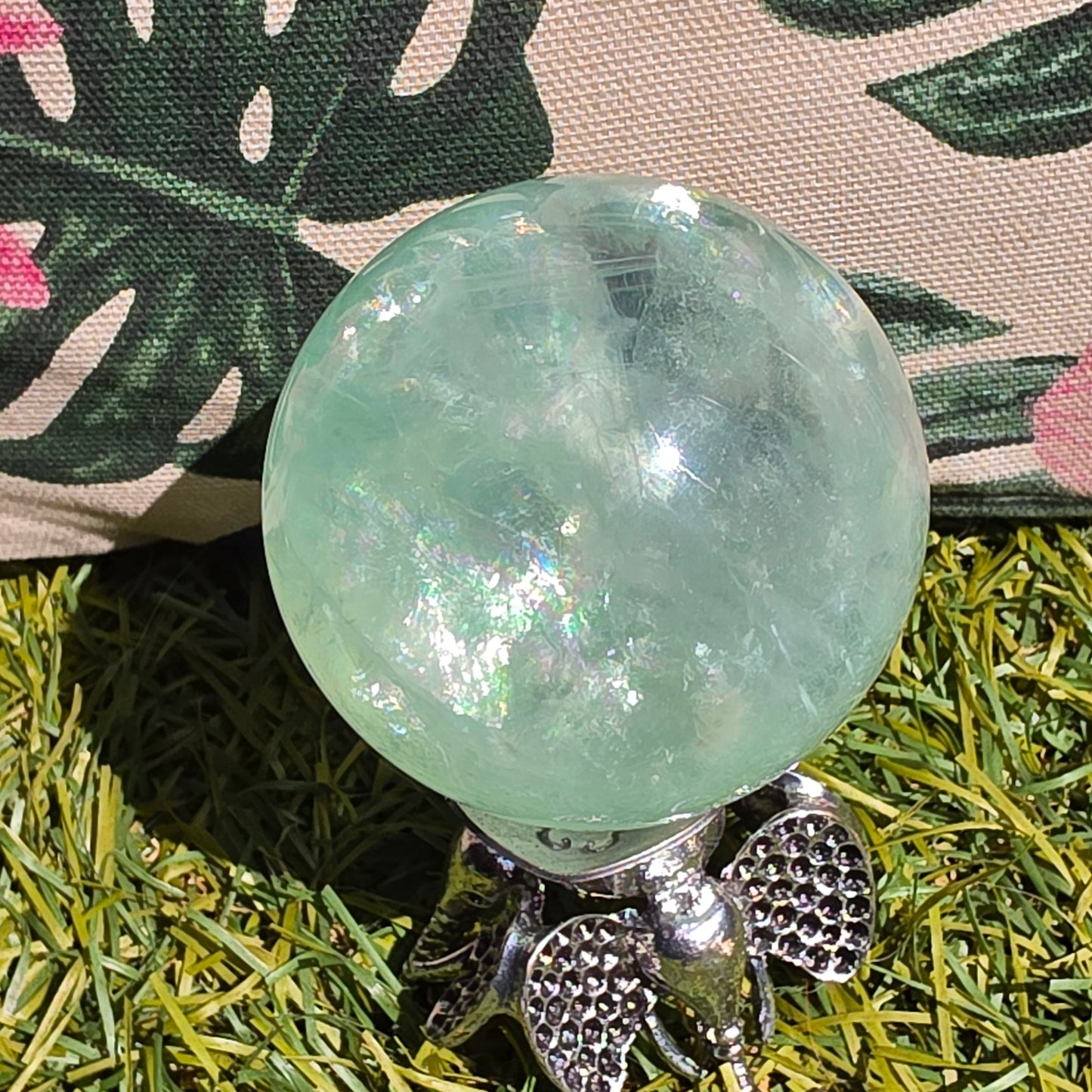 green fluorite sphere 1