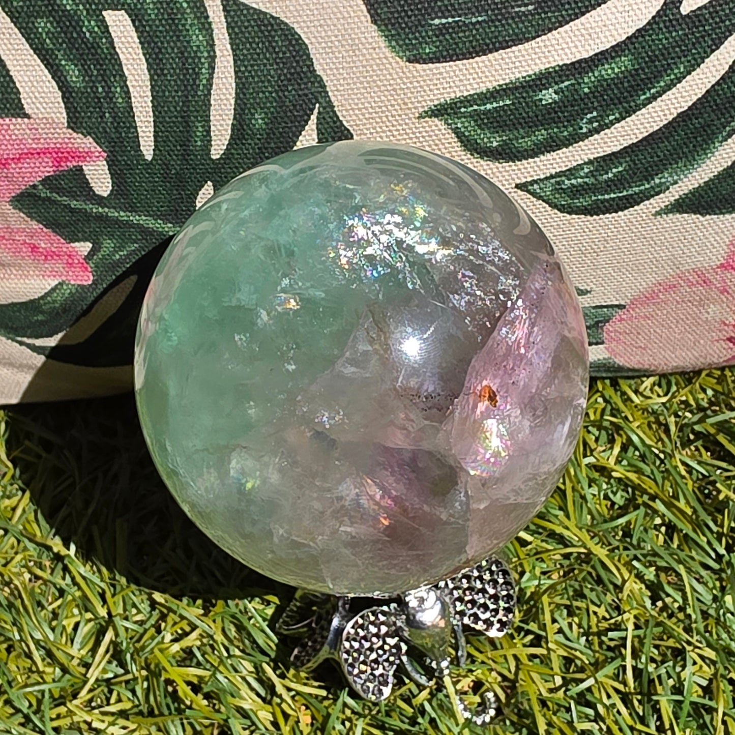 green fluorite sphere 6