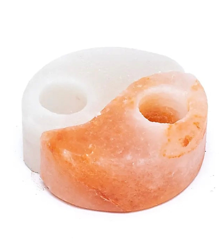 Himalayan salt yin/yang tealight