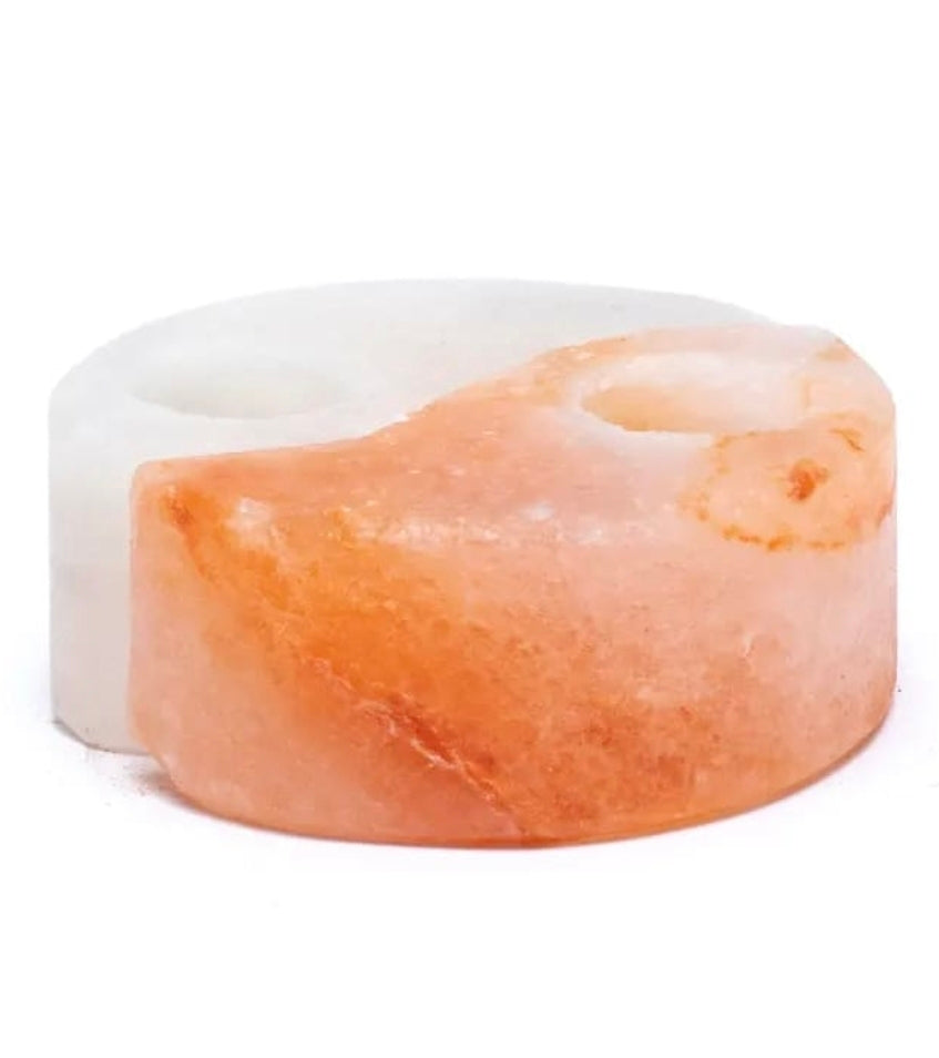 Himalayan salt yin/yang tealight