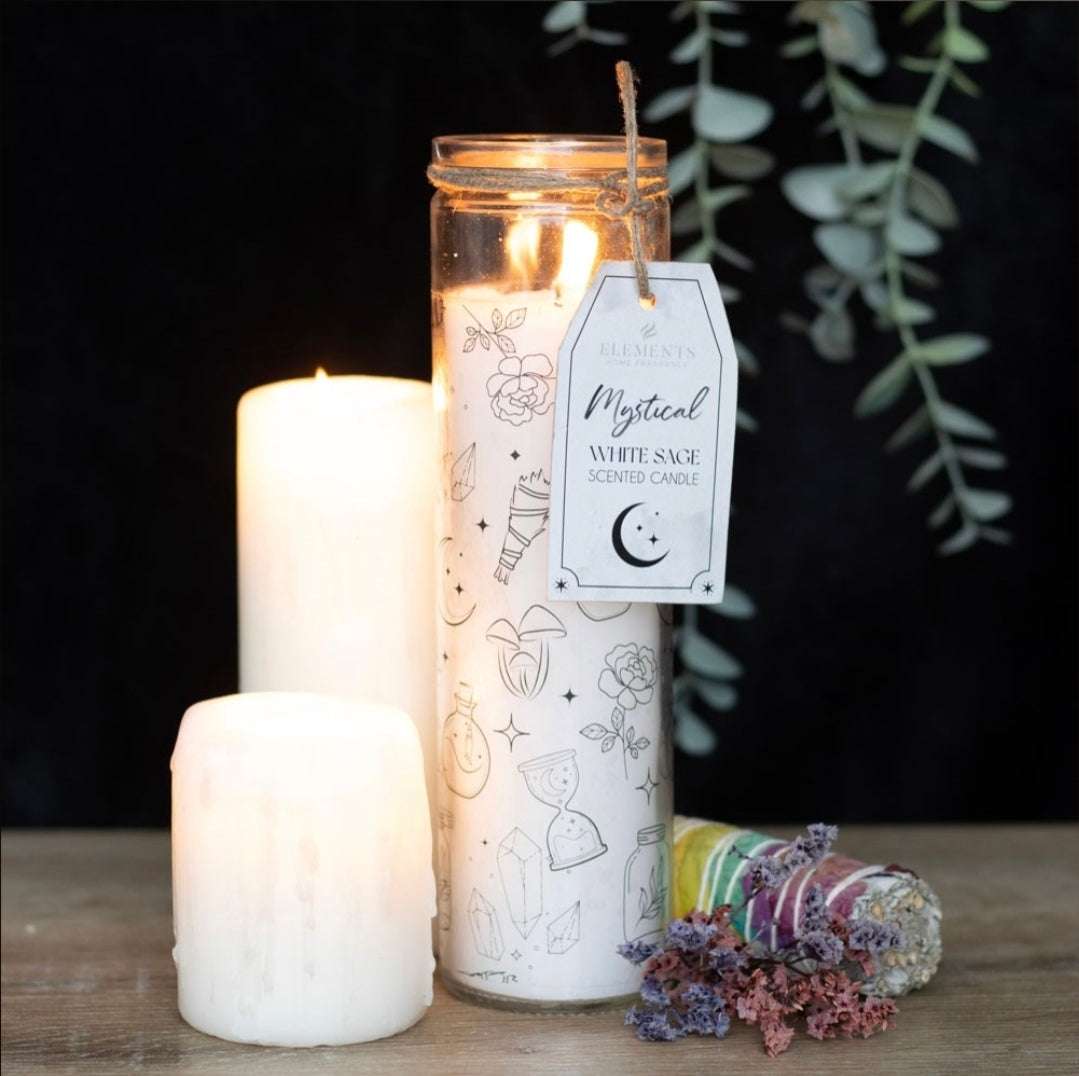 White sage tube candle